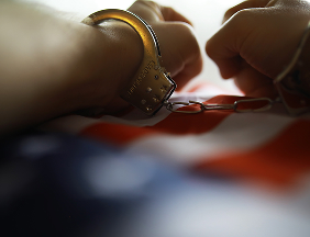 person with handcuffs