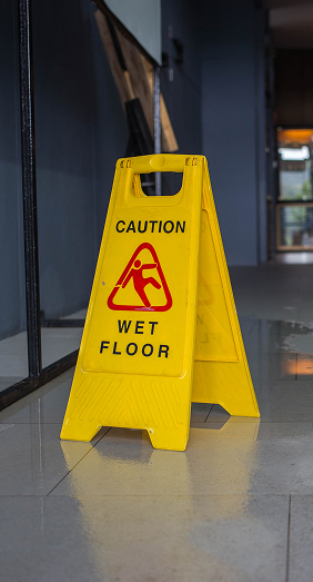 wet floor sign
