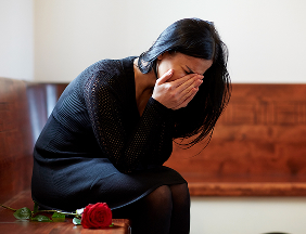 woman crying