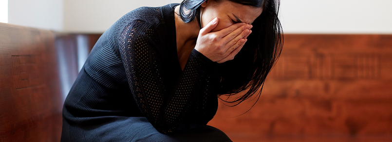 woman crying